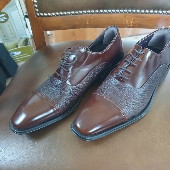 Beautiful all leather mens dress shoes. - Picture 2 of 8